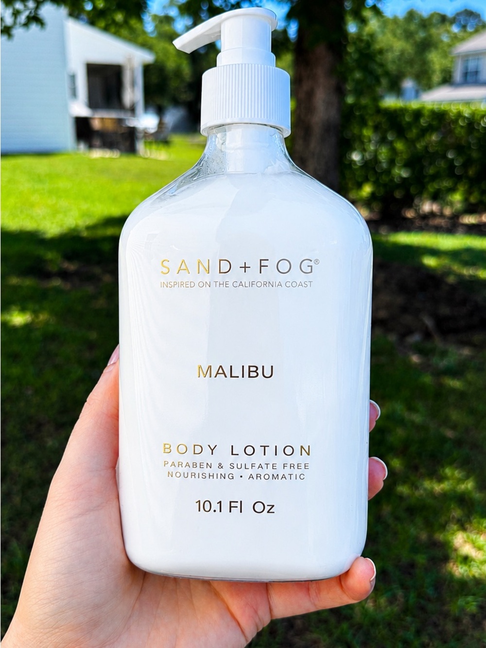Sand + Fog Malibu Body Lotion 10.1 Oz Coastal Beachy Scent Moisturizing Body Car